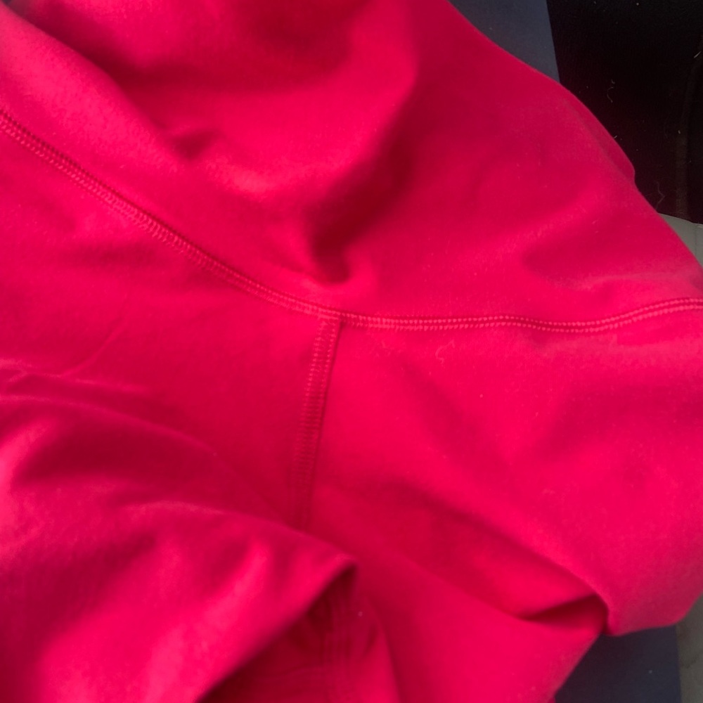 ALO Yoga red Leggings Stretch - Picture 6 of 6